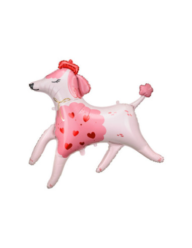 Balon foliowy Pudel, 119x108 cm, mix