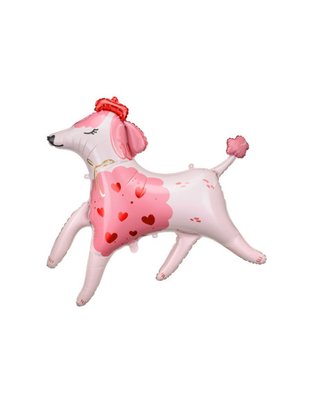 Balon foliowy Pudel, 119x108 cm, mix