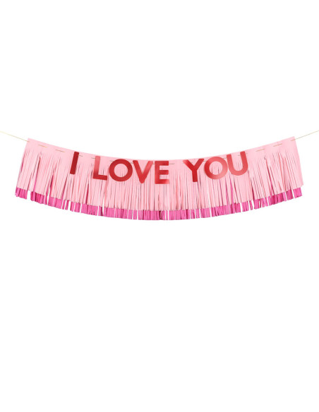 Baner I Love You, 150x30 cm, mix