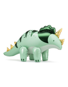 Balon foliowy Triceratops, 101x60.5cm, zielony