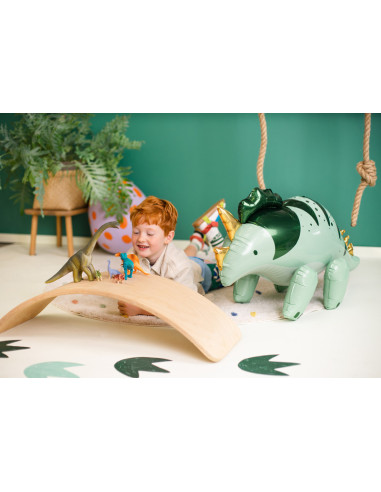 Balon foliowy Triceratops, 101x60.5cm, zielony