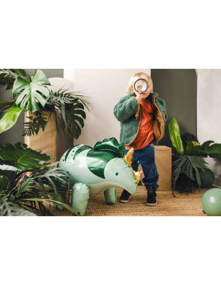 Balon foliowy Triceratops, 101x60.5cm, zielony