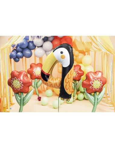 Balon foliowy Kwiatek, 53x96 cm, mix