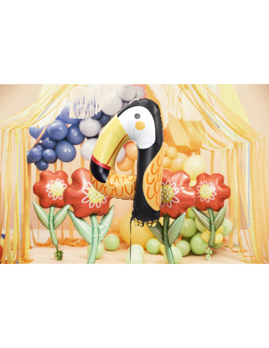 Balon foliowy Kwiatek, 53x96 cm, mix