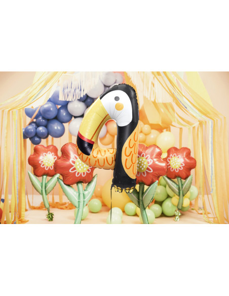 Balon foliowy Kwiatek, 53x96 cm, mix
