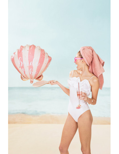 Balon foliowy Muszelka Bride to be, 52x50 cm, mix