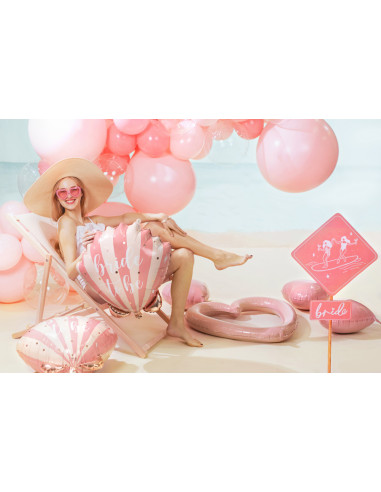 Balon foliowy Muszelka Bride to be, 52x50 cm, mix