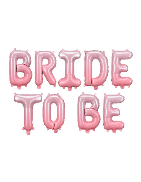Balon foliowy Bride to be, 350x45 cm, różowy