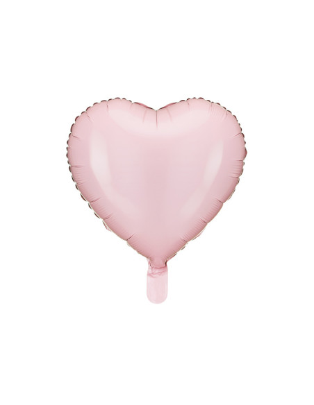 Balon foliowy Serce, 45 cm, jasny różowy
