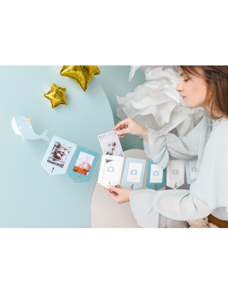 Girlanda na zdjęcia - Wieloryb, 10.5x15 cm, mix