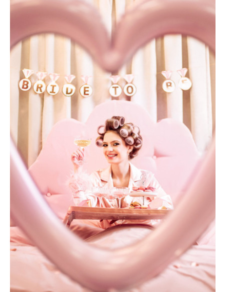 Baner Pierścionki ''Bride to be'', mix, 2.5 m