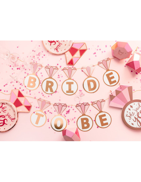 Baner Pierścionki ''Bride to be'', mix, 2.5 m