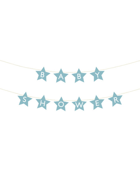 Baner Baby shower, 290x16.5 cm, jasny niebieski