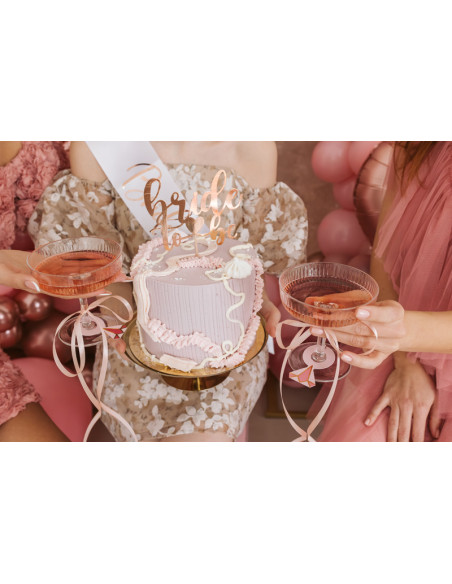 Topper Bride to be, 17.5 cm, różowe złoto
