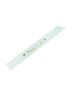 Szarfa Mom to be, jasny tiffany blue, 75 cm