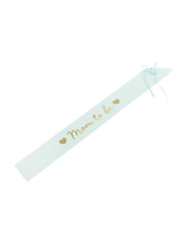 Szarfa Mom to be, jasny tiffany blue, 75 cm