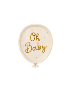 Talerzyki Oh baby, mix, 17.5x22 cm (1 op. / 6 szt.)