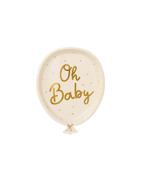 Talerzyki Oh baby, mix, 17.5x22 cm (1 op. / 6 szt.)