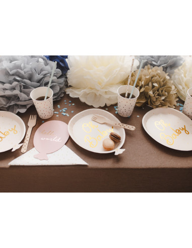 Talerzyki Oh baby, mix, 17.5x22 cm (1 op. / 6 szt.)