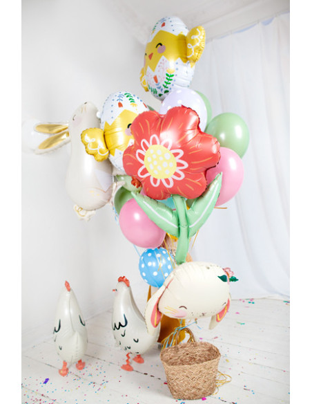 Balon foliowy Kurka, 48x60 cm, mix