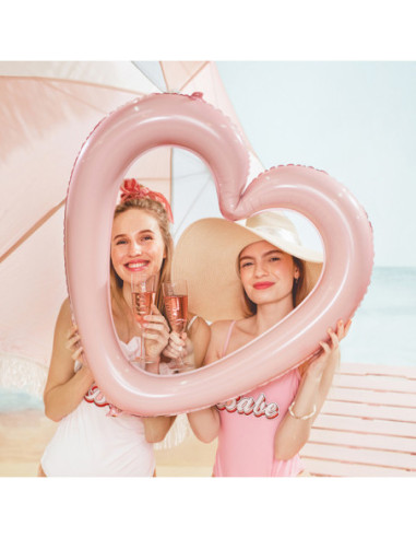 Naklejki na kieliszki ''Bride & Bridesmaid'', różowe złoto (1 op. / 6 szt.)