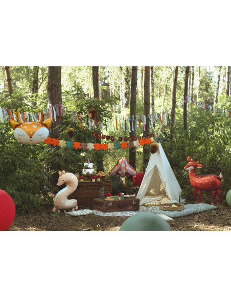 Balon foliowy Cyfra 2 - Sarenka, 65x102 cm, mix