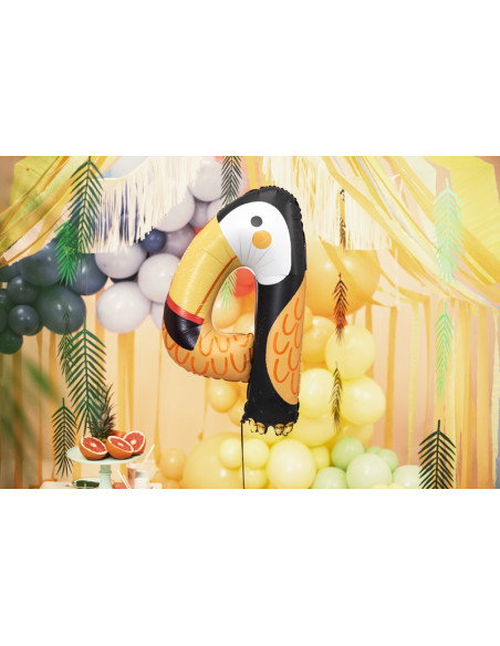 Balon foliowy Cyfra 4 - Tukan, 68x91 cm, mix