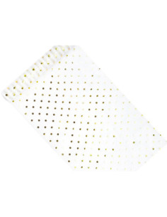 Organza z nadrukiem, biały, 0,36 x 9m