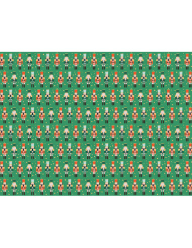 Papier do pakowania - Dziadek do orzechów, 70x200 cm