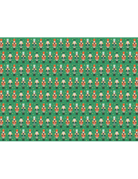 Papier do pakowania - Dziadek do orzechów, 70x200 cm