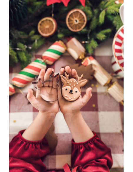 Wykrawacze do ciastek Merry Christmas, srebrny (1 op. / 6 szt.)
