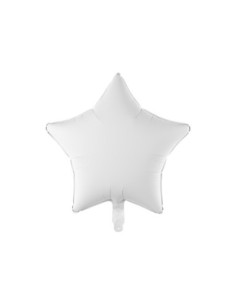 Balon foliowy Gwiazdka, 48 cm, biały