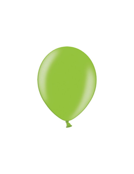 Balony 23cm, Metallic Lime Green (1 op. / 100 szt.)