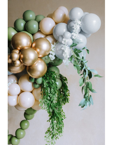 Balony Strong 12 cm, Pastel Light Misty Blue (1 op. / 100 szt.)