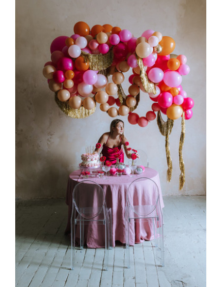 Balony z łącznikiem, 33 cm, nude (1 op. / 20 szt.)
