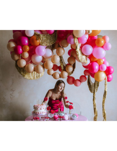 Balony z łącznikiem, 33 cm, jasny różowy (1 op. / 20 szt.)