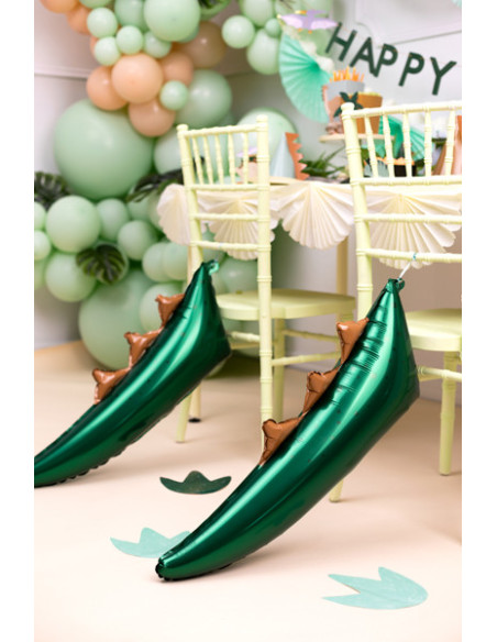 Balon foliowy Ogon dinozaura, 79x35 cm, mix