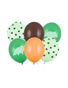 Balony 30 cm, Dinozaur, mix (1 op. / 6 szt.)