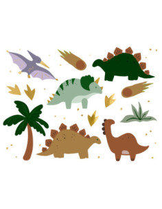 Tatuaże Dinozaury, mix (1 op. / 13 szt.)