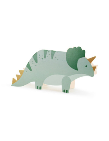 Zaproszenia Triceratops, mix (1 op. / 6 szt.)