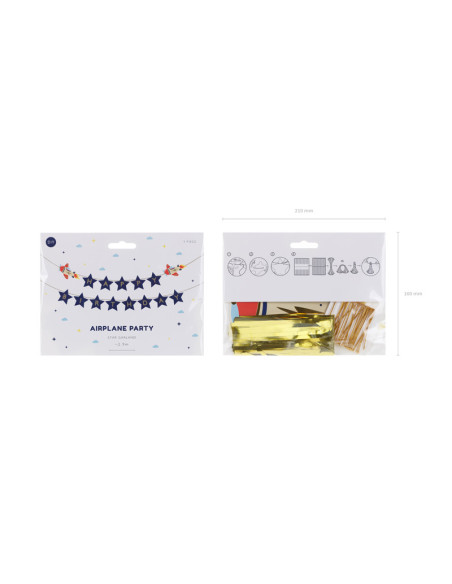 Baner Happy Birthday Samoloty, 2.5 m, mix