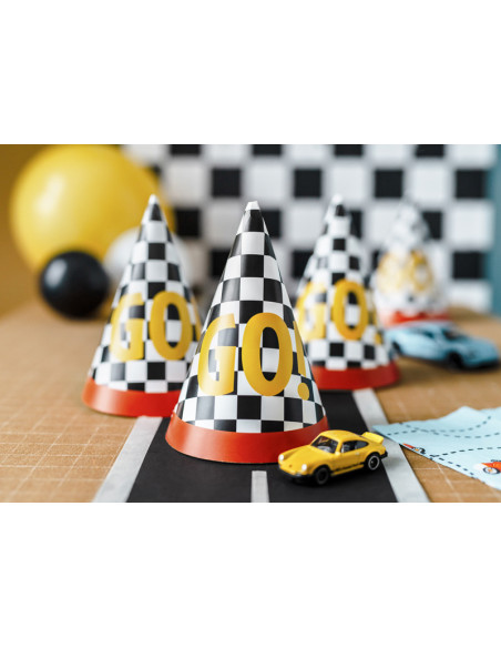 Czapeczki GO!, 16 cm, mix (1 op. / 6 szt.)