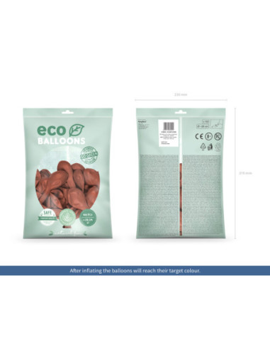 Balony Eco 26cm pastelowe, brudny róż (1 op. / 100 szt.)