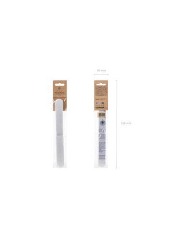 Pompon bibułowy, biały, 25cm