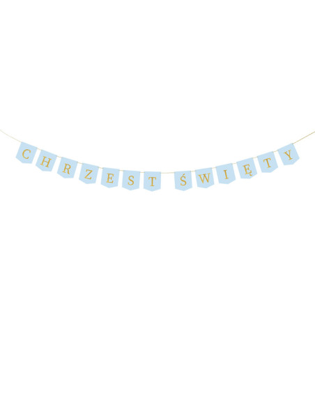 Baner ''Chrzest Święty'', 2 m, jasny niebieski