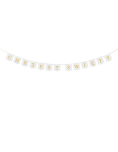 Baner ''Chrzest Święty'', 2 m, biały