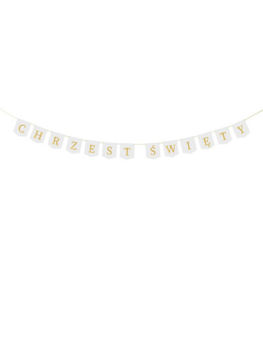 Baner ''Chrzest Święty'', 2 m, biały