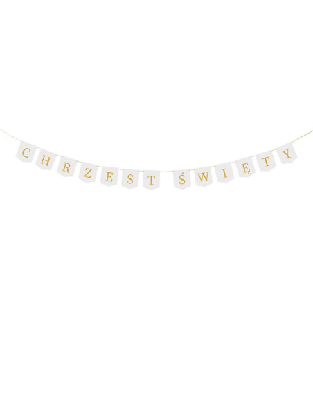 Baner ''Chrzest Święty'', 2 m, biały