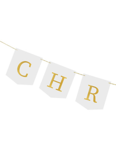 Baner ''Chrzest Święty'', 2 m, biały