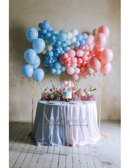 Balonowy topper na tort, różowy,  29 cm